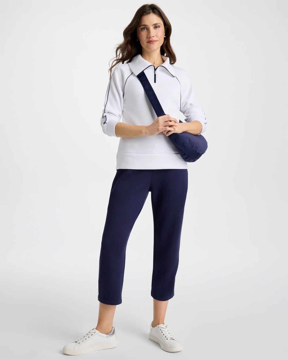 Zenergy® Soft Pique Half-Zip Pullover Top | Chico's